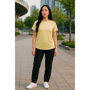 COLUMBIA Women's Yellow Sport Top XS